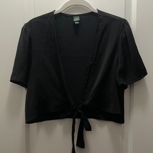 Deep V Front Tie Top